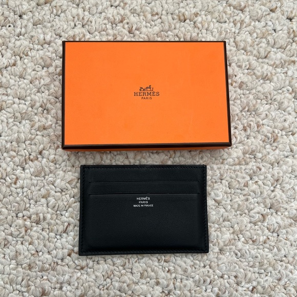 Hermes Black Leather Card Holder - Picture 8 of 8